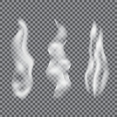 White cigarette smoke or vapour special effect.