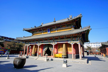 Five Pagoda Temple Building scenery, Hohhot city, Inner Mongolia autonomous region, China