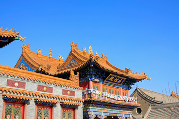 Dazhao Lamasery architectural landscape, Hohhot city, Inner Mongolia autonomous region, China