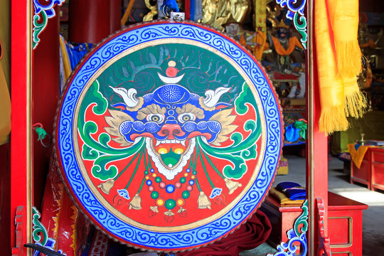 color pattern in the big drum