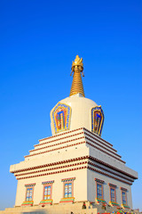 Khan treasure pagoda building scenery, Hohhot city, Inner Mongolia autonomous region, China