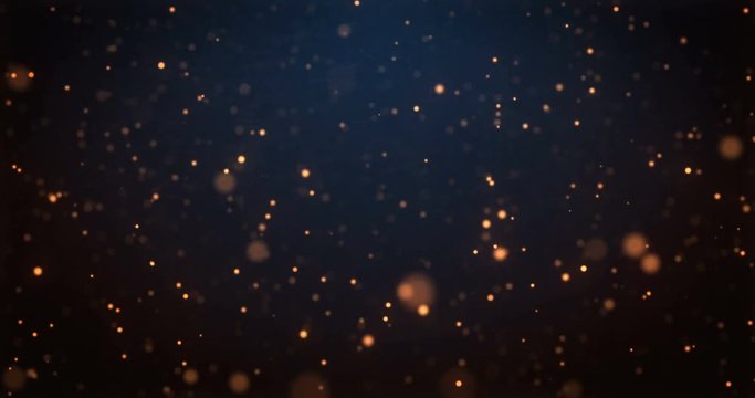 moving orange particles background