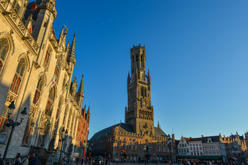 Fototapeta premium The Belfry of Bruges (Belfort van Brugge)