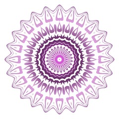 Light purple color mandala decoration. Vector illustration. Tribal ethnic fashion motif for paper, textile.