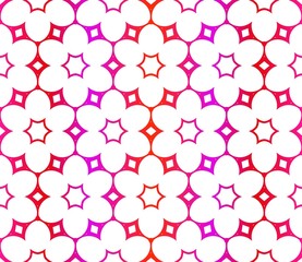 Red vector layout with floral seamless pattern. Pattern for wrapping gifts.