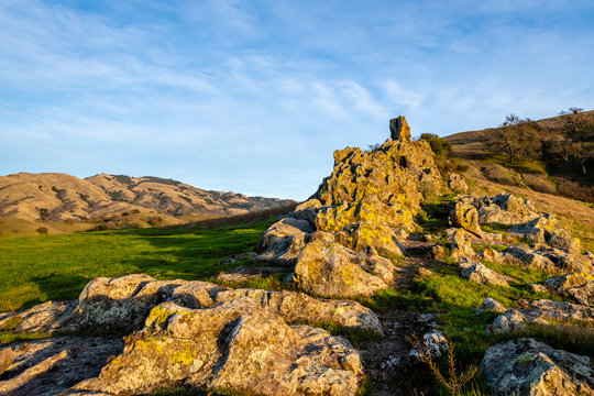 Diablo Foothills Regional Park At Sunset