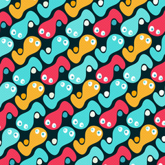 Fototapeta premium Beautiful abstract graffiti gentle pattern