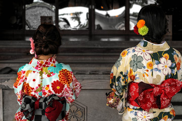 Fototapeta premium women in Kimono