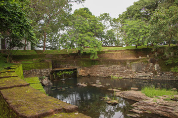 Fototapeta na wymiar Ruins of Old Park at Polonnaruwa Sri Lanka