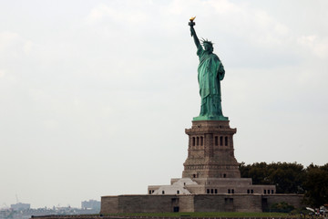 Fototapeta na wymiar The Statue of Liberty in New York City.