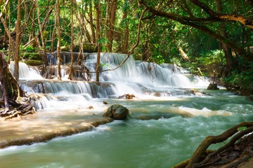 Waterfall, Hui maekamin, Kanchanaburi