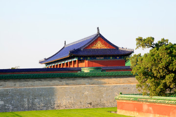 Beijing tiantan park construction