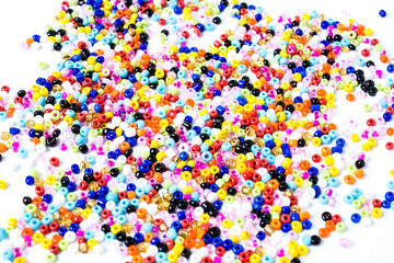 Color rice beads / clothing industry accessories background material