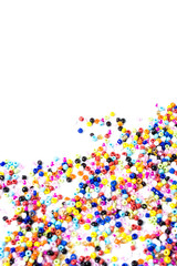 Color rice beads / clothing industry accessories background material