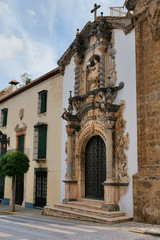 Medieval church in a small Spanish village