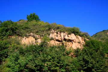 mountain scenery is in a geological park