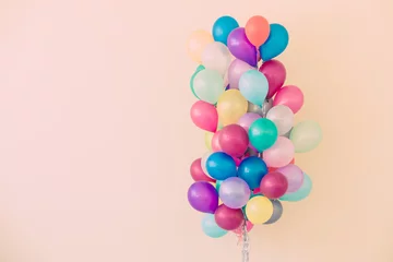 Photo sur Plexiglas Ballon Ensemble de ballons colorés