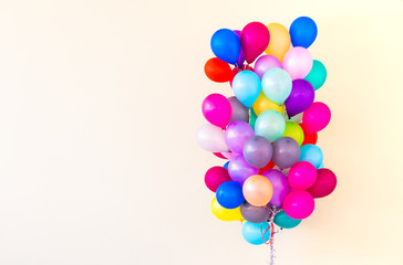 Fototapeta na wymiar Set of colorful balloons