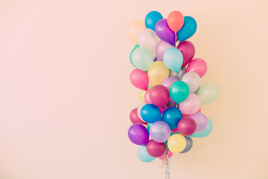 Set of colorful balloons