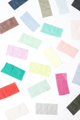 Fabric color card / burlap fabric background material