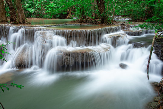 Waterfall in western forest of Thailand. © Sura Nualpradid