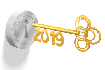 3D key concept - 2019