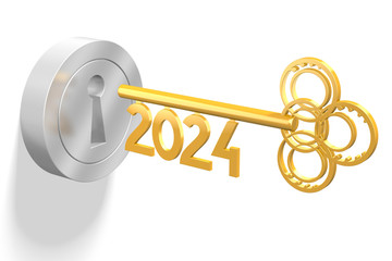 3D key concept - 2024