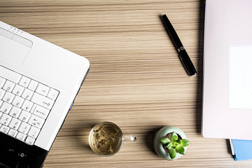Documents on the desk