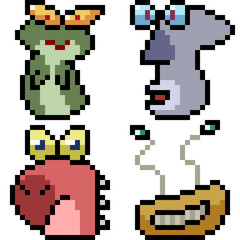 Printvector pixel art monster icon