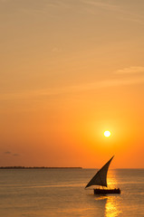 Obraz na płótnie Canvas Zanzibar sunset