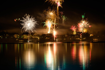 Feuerwerk in Seeshaupt am Starnbergersee