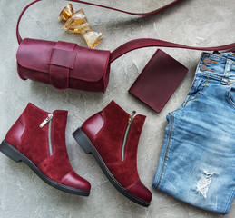 Womens clothing, bag , boots