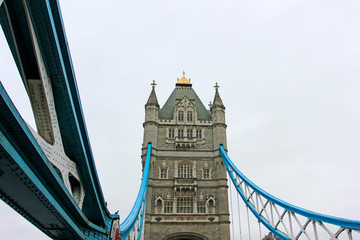 Fototapeta na wymiar Famous London Tower Bridge, UK