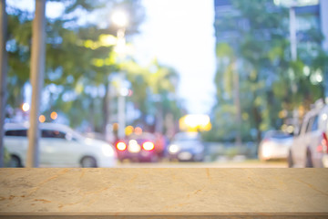 Blur Car parking, night time.