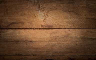 Naklejka premium wooden table brown background