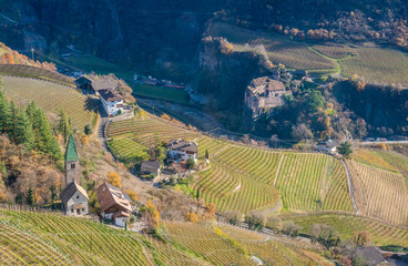 Fototapeta na wymiar Castel Roncolo near Bolzano, in the region of Trentino Alto Adige, in Italy.