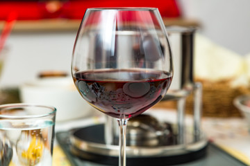 Fondue & Rotwein