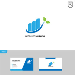 Accounting Logo Template and Business Card