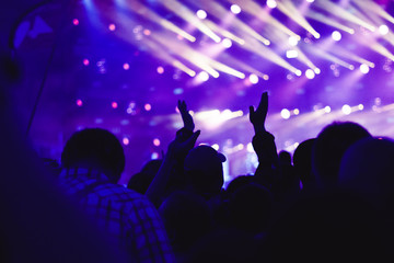 hands of people at the concert