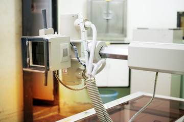 X-ray room in a hospital.