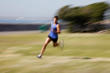 Obraz premium runner blurred