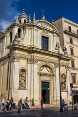 Naklejka premium Rom, Santi Claudio i Andrea dei Borgognoni