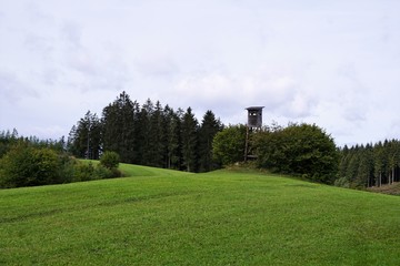 Fototapeta na wymiar Königswiesen in Mühlviertel in Österreich