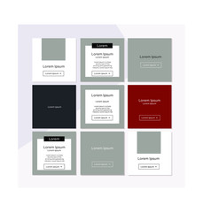 Editable stories template. Streaming. Layout for photos isolated on transparent background