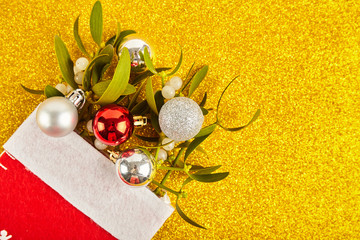 Broom from green mistletoe