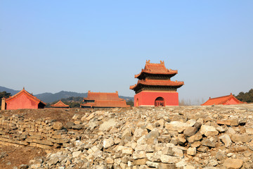 Traditional Chinese architectural landscape