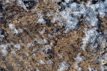sand pattern texture on the beach