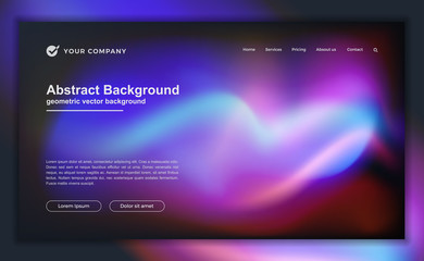 Trendy abstract liquid background for your landing page design. Minimal background for for website designs.