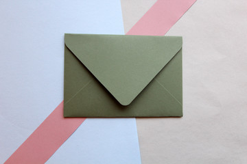 Envelope color paper background