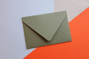 Envelope color paper background